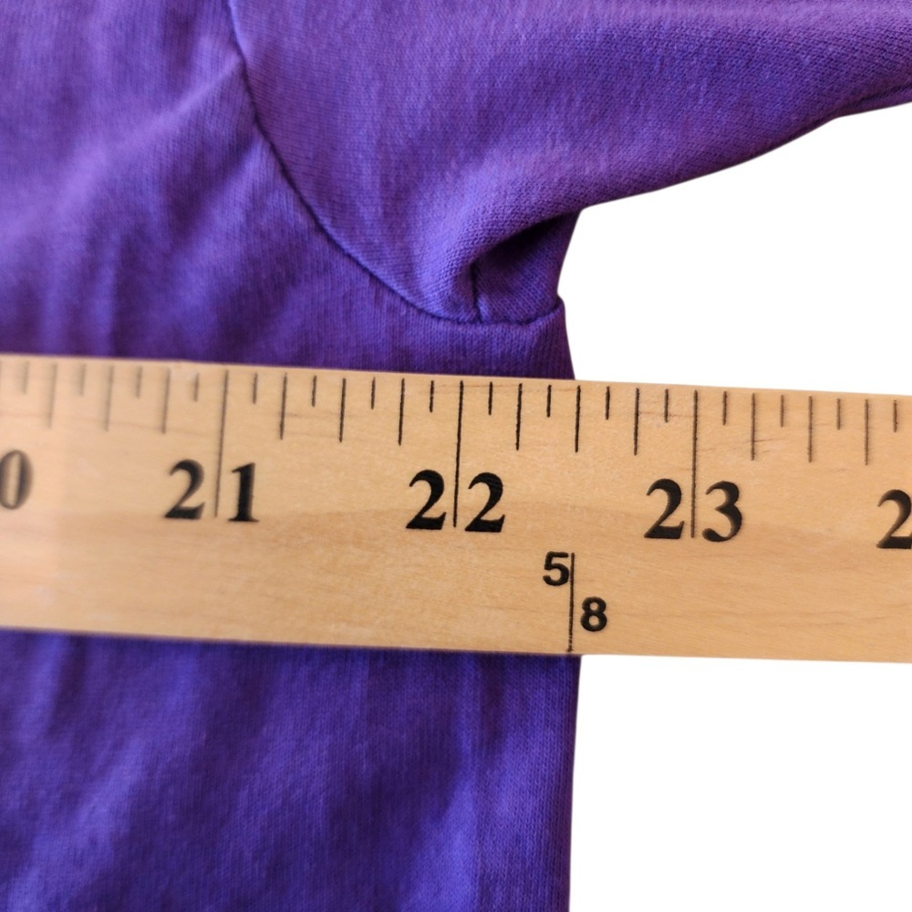 Vintage 1991 Hanes XL Retro Outdoor Sports Graphic T Shirt USA Made Purple 90s - Picture 7 of 9